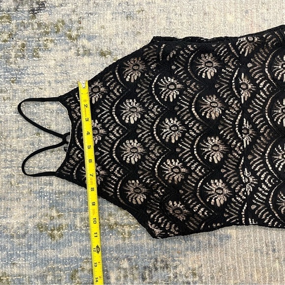 Monteau black lace dress. Like new. - Picture 10 of 13